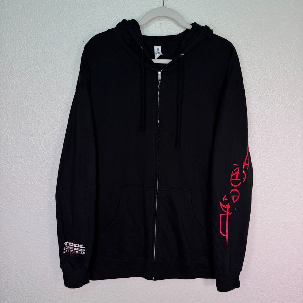 Tool Fear Inoculum Tour Hoodie Mens XL Zip Up Jacket Concert Merch Band Black - Picture 2 of 14